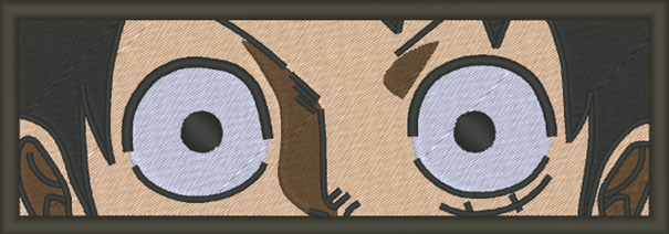 Patch Scratch Luffy Eyes