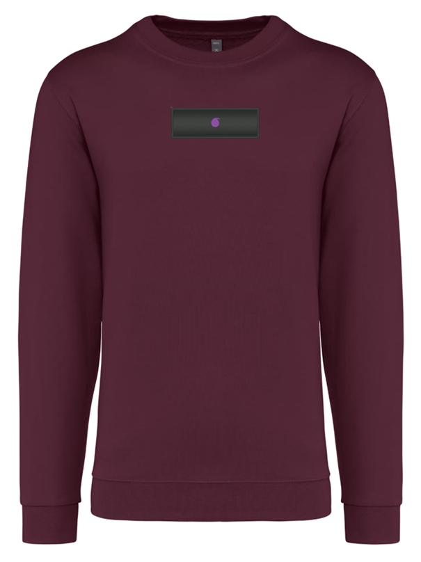 Le Bro'Sweat Col Rond Bordeaux