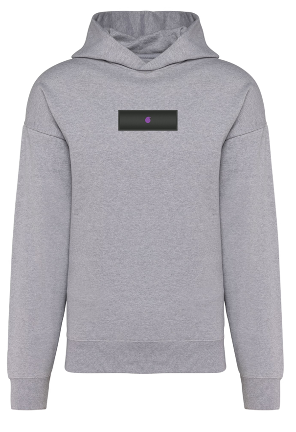 Le Bro'Sweat Capuche Oversize Gris Oxford
