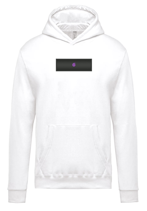 Le Bro'Sweat Capuche Enfant Blanc