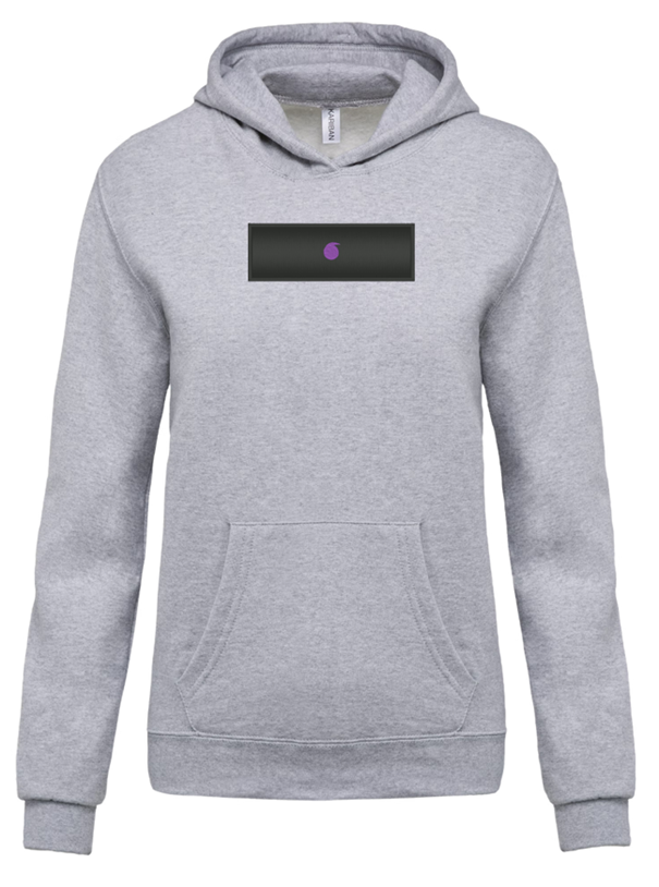 Le Bro'Sweat Capuche Enfant Gris Oxford