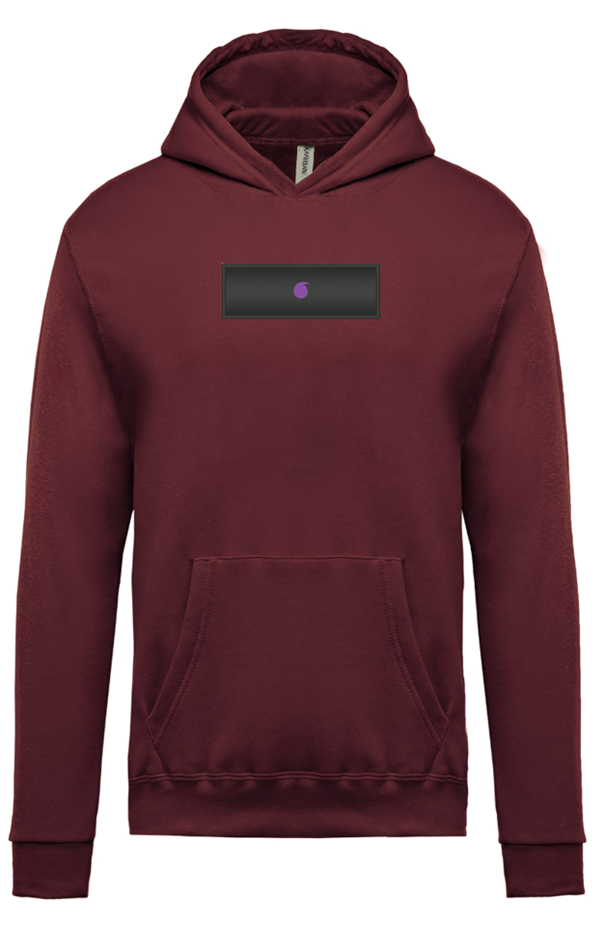 Le Bro'Sweat Capuche Enfant Bordeaux