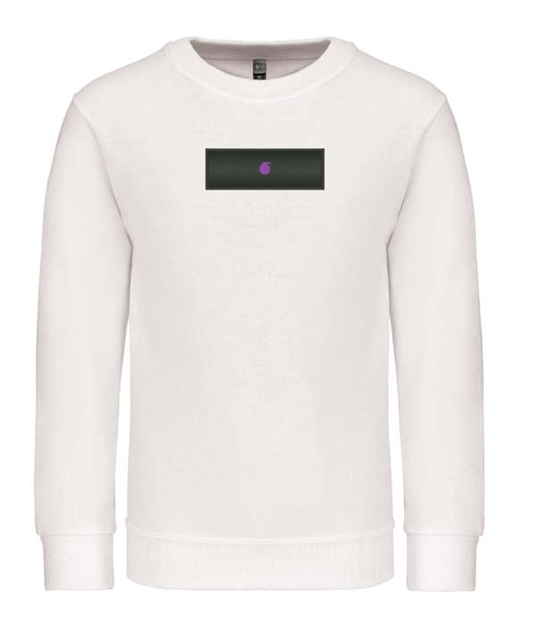 Le Bro'Sweat Col Rond Enfant Blanc