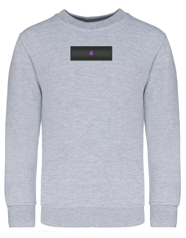 Le Bro'Sweat Col Rond Enfant Gris Oxford