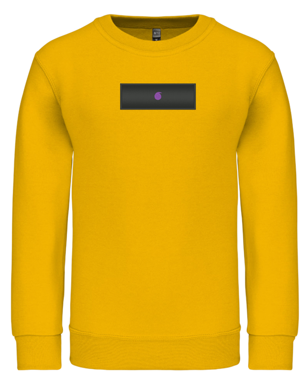 Le Bro'Sweat Col Rond Enfant Jaune
