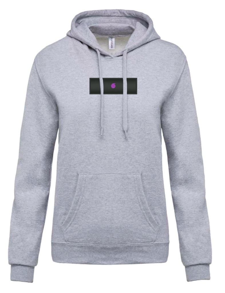Le Bro'Sweat Capuche Gris Oxford