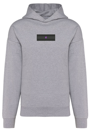 Le Bro'Sweat Capuche Oversize Gris Oxford