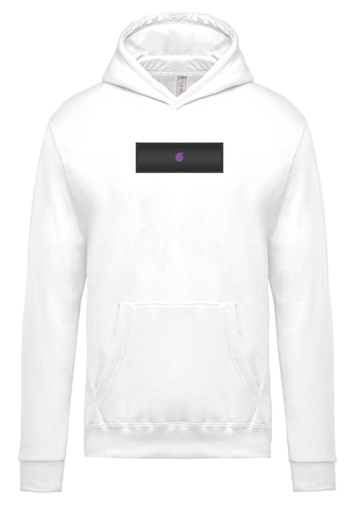Le Bro'Sweat Capuche Enfant Blanc