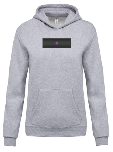 Le Bro'Sweat Capuche Enfant Gris Oxford