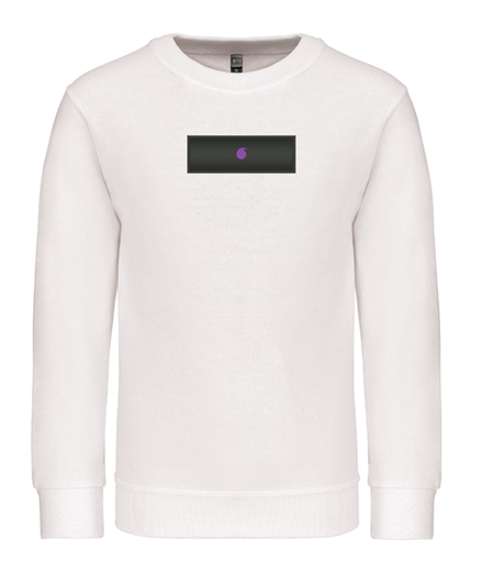 Le Bro'Sweat Col Rond Enfant Blanc